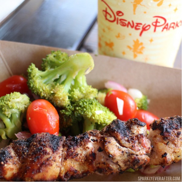 Harambe Market Chicken Skewer Animal Kingdom Walt Disney World | SparklyEverAfter.com