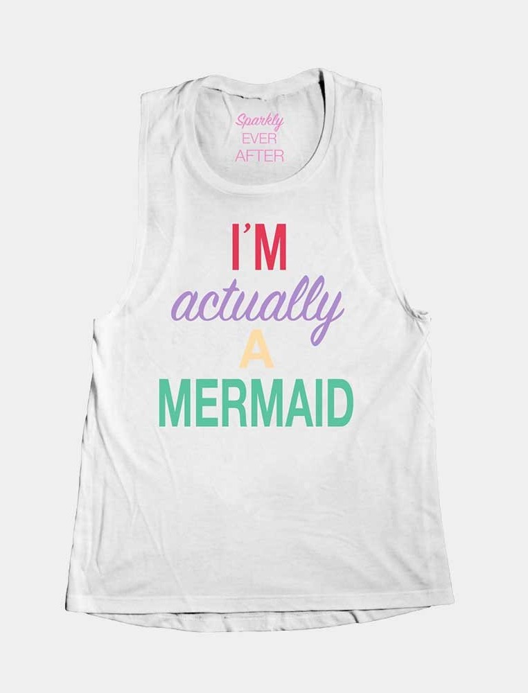 I'm Actually a Mermaid Shirt SparklyEverAfter.com