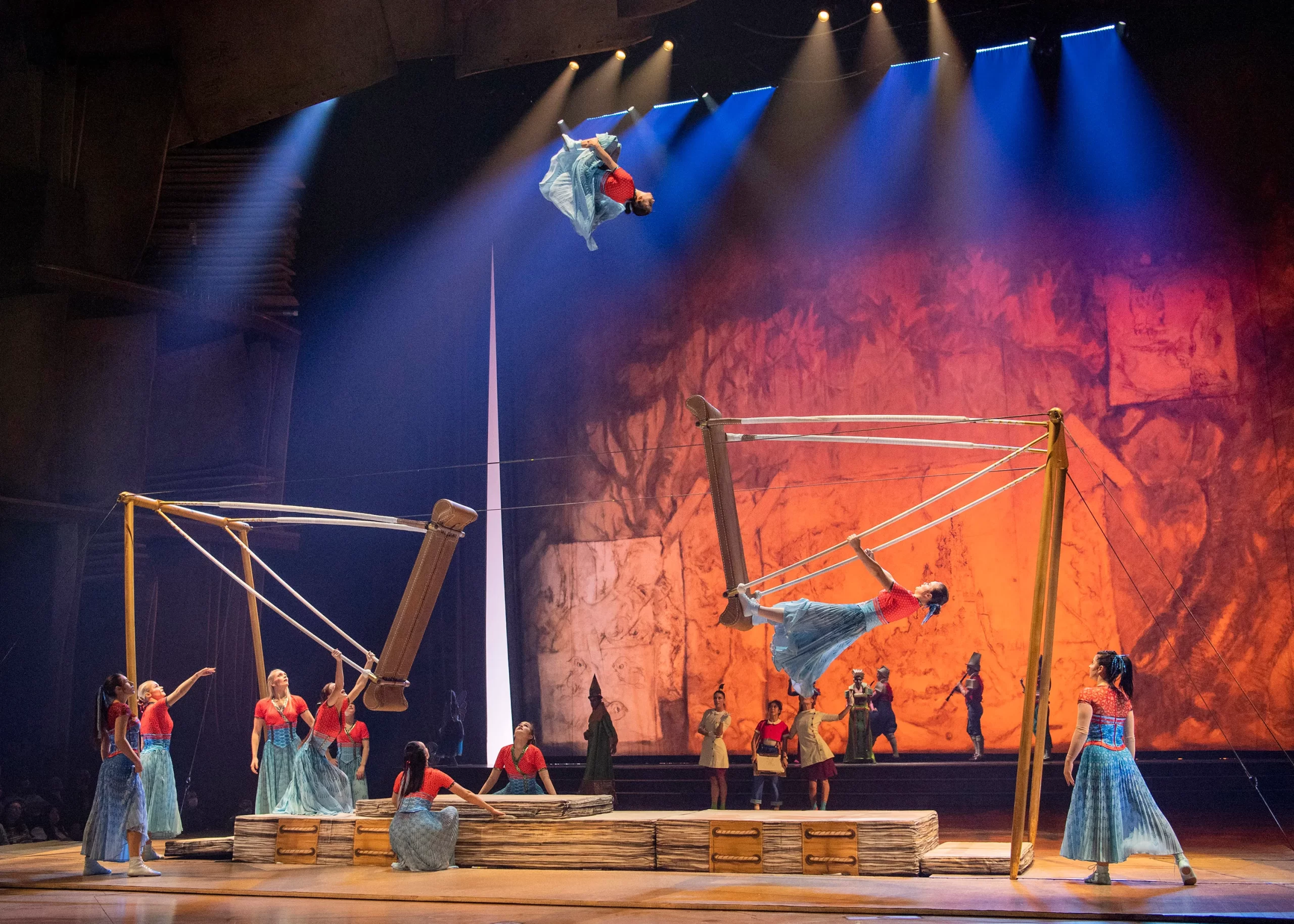 Russian swing act in Cirque du Soleil Drawn to Life