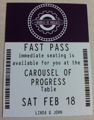 FastPass Seating Cards 