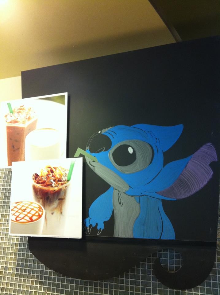 Disney Starbucks Menu Stitch