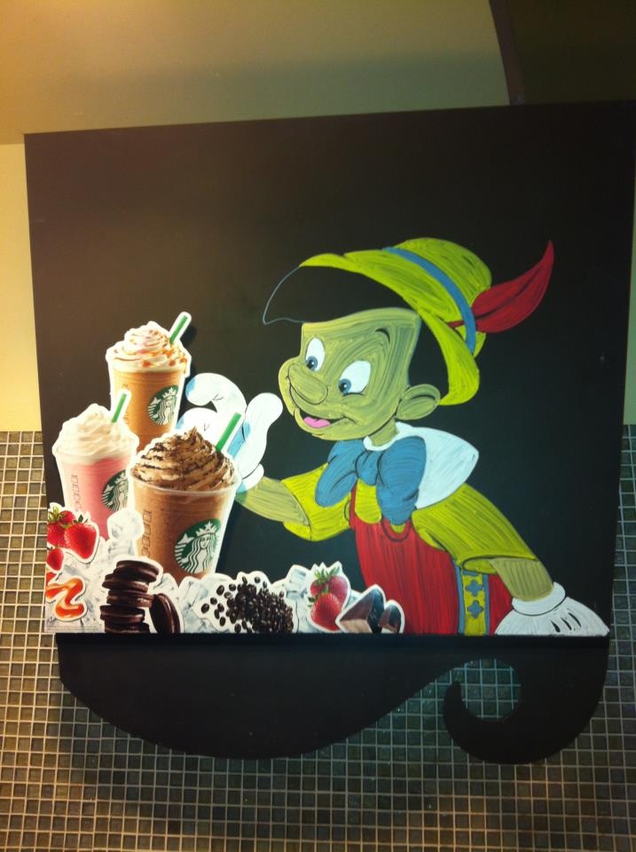 Disney Starbucks Menu Pinocchio