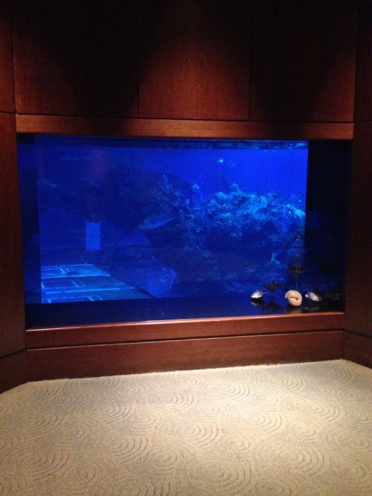 The Living Seas Lounge Aquarium Wall