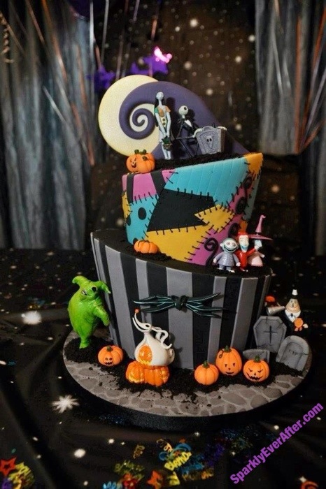 Cakes with Character: The Nightmare Before Christmas - SparklyEverAfter.com