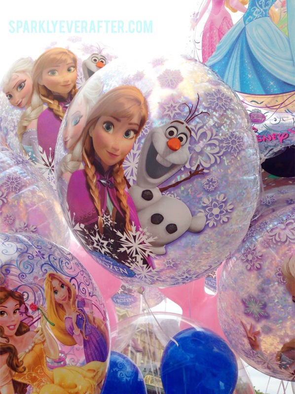 Frozen Balloons at Magic Kingdom - Sparkly Ever After