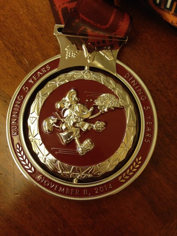 Wine and Dine Half Medal 2014