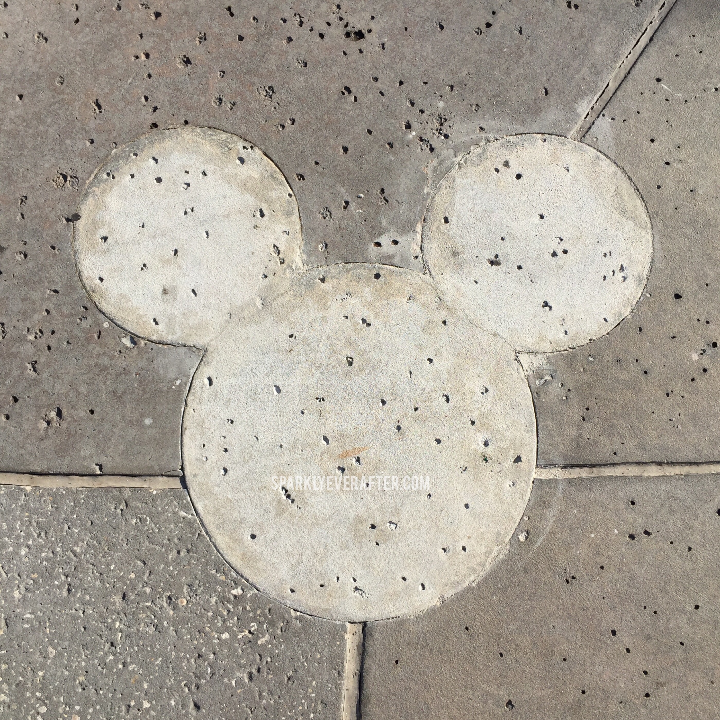 Concrete Mickey at Disney Springs SparklyEverAfter.com