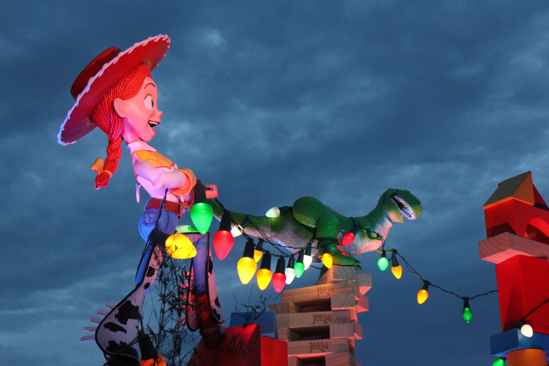 Toy Story Land at Night